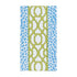 KNOTS AND SPOTS BLUE/GREEN - GUEST TOWEL