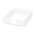 Lacquered Wood Napkin Caddy, White - Beverage Size