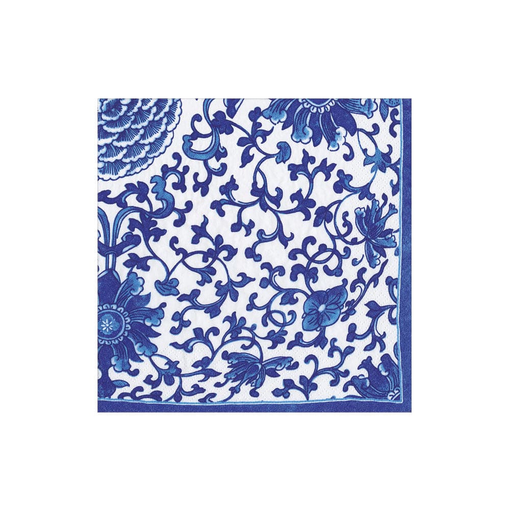 INDIGO GARDEN BLUE/WHITE - NAPKIN COCKTAIL