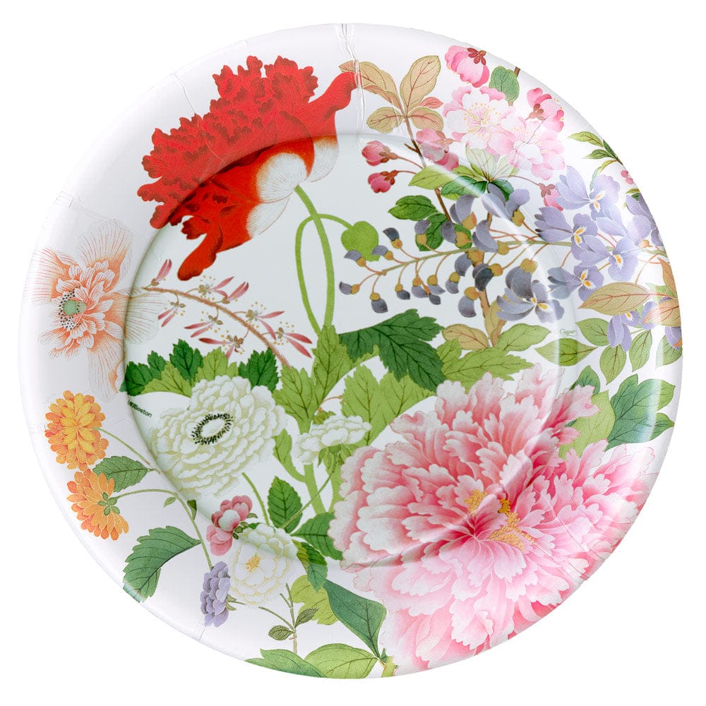 A PROFUSION OF FLOWERS 2 WHITE - SALAD/DESSERT PLATES