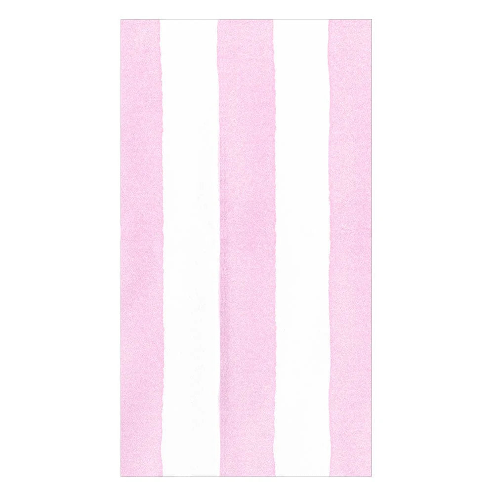CAFE STRIPE LIGHT PINK-PAPER LINEN - GUEST TOWELS AIRLAID - 12 IN