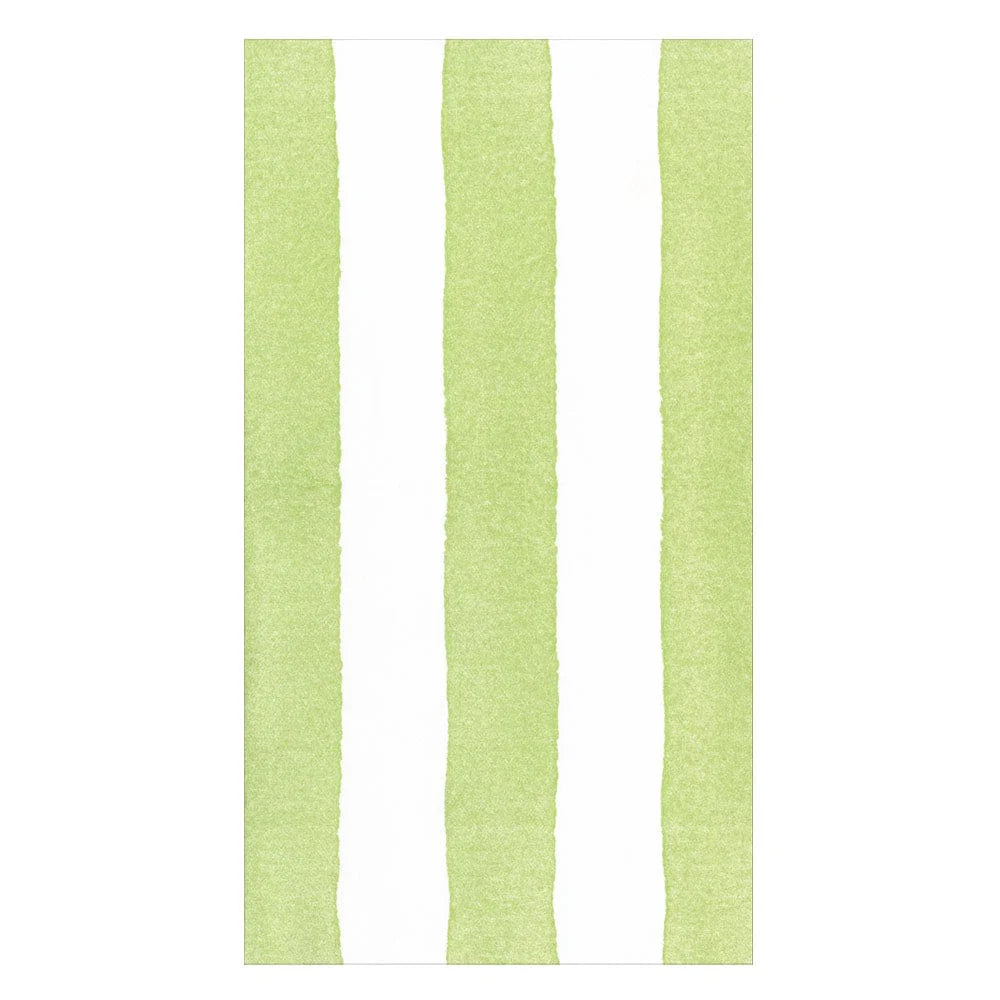 CAFE STRIPE LIME-PAPER LINEN - GUEST TOWELS AIRLAID - 12 IN