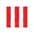 CAFE STRIPE RED-PAPER LINEN - NAPKIN AIRLAID COCKTAIL-15 IN