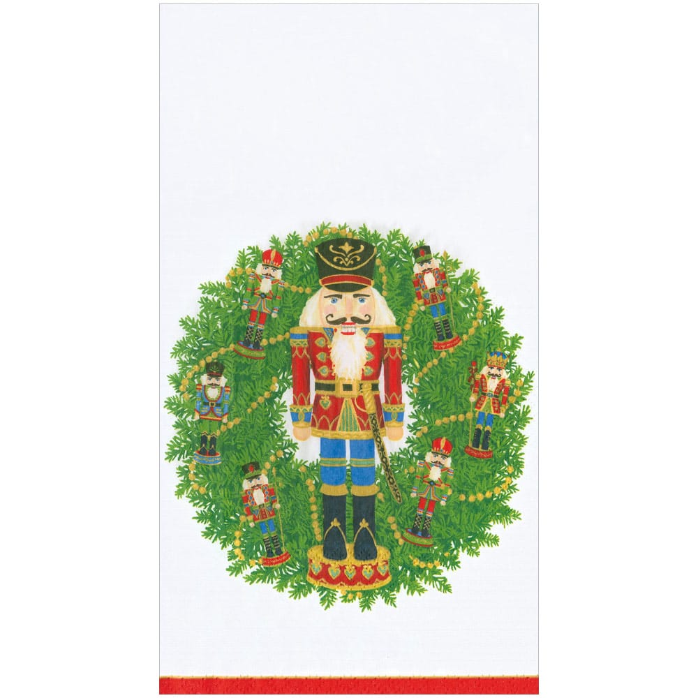 Nutcracker Wreath Guest Towels