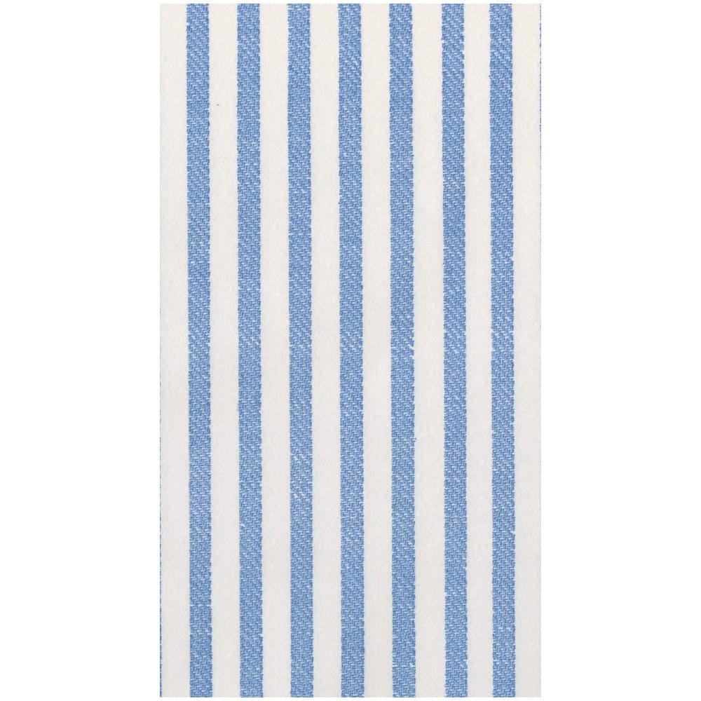 Melograno Stripe Blue Paper Linen Guest Towels