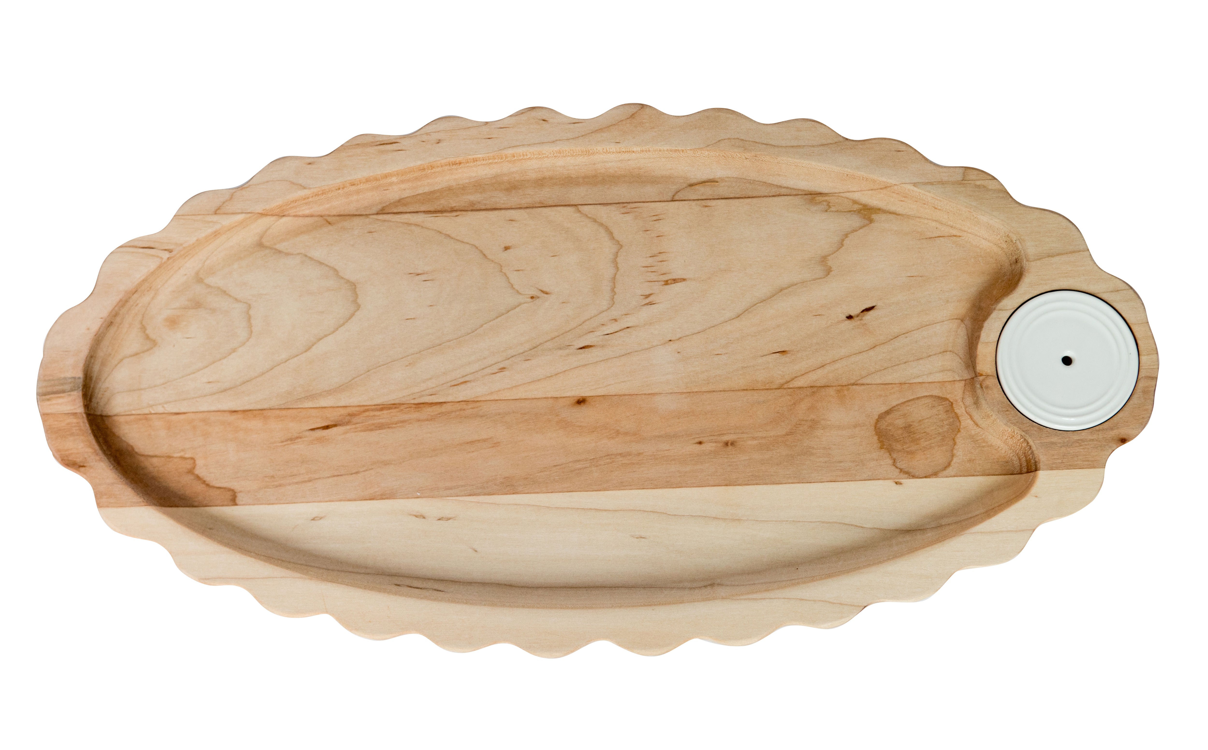 NORA FLEMING LIMITED EDITION MAPLE SCALLOPED ANNIVERSARY TRAY