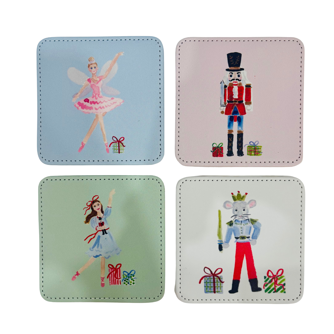 Nutcracker Ballet Coasters Set of 4