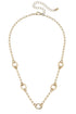 Sierra Dainty Charm Collector Necklace in Shiny Go