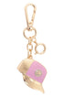 Smiley Face Trucker Hat Bag Charm in Light Pink