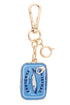 Sardine Tin Enamel Bag Charm in Blue