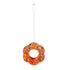 Art Glass Hanging Petal Shaped Bird Feeder