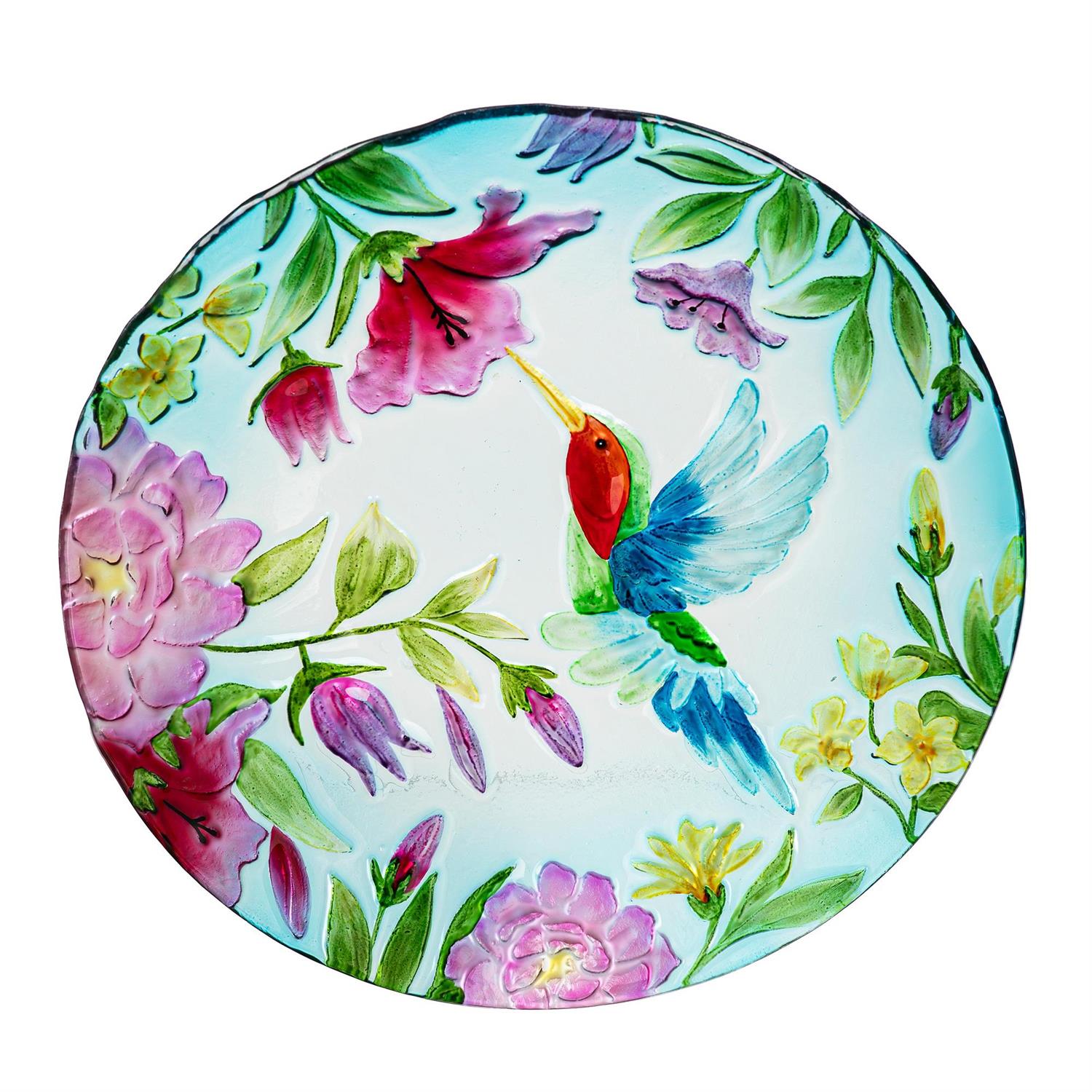 18" Pollinator Garden Birdbath Hummingbird Bath