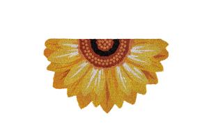 Bless Our Home Sunflower Shaped Coir Mat