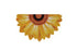 Bless Our Home Sunflower Shaped Coir Mat