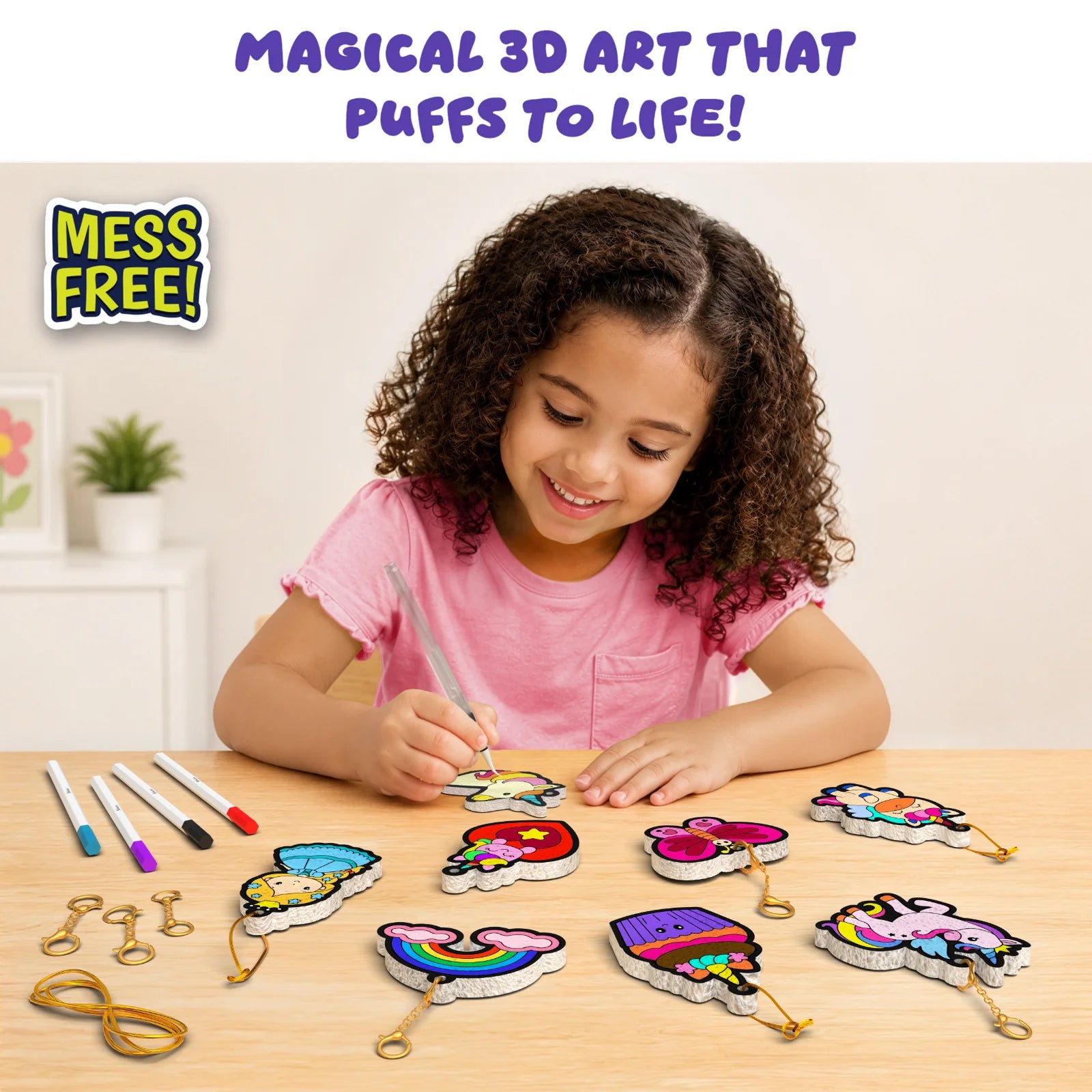 Skillmatics Aqua Puffs: Princesses & Unicorns 3D Art Kit