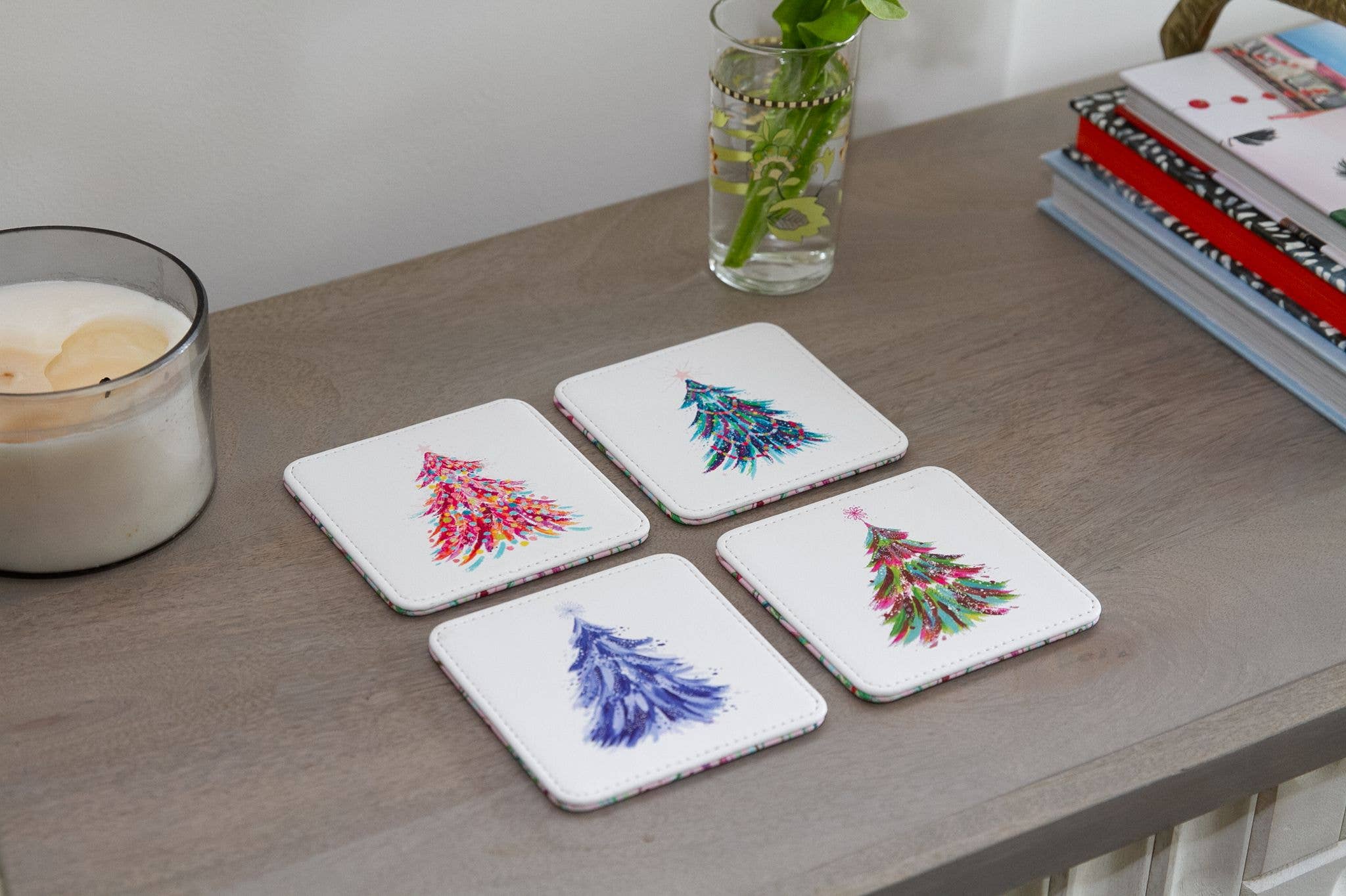 Spruce & Berries Coasters Set of 4