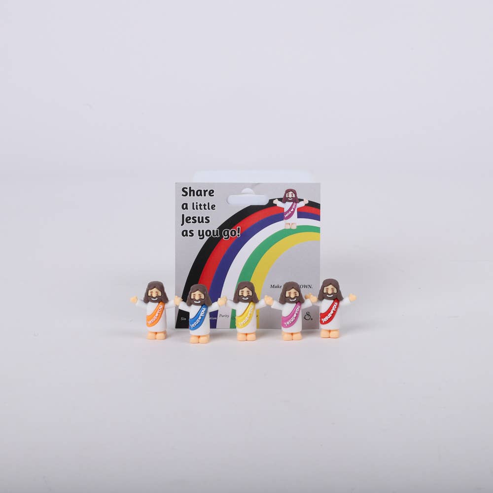 Pocket Jesus Figurines, 5 count