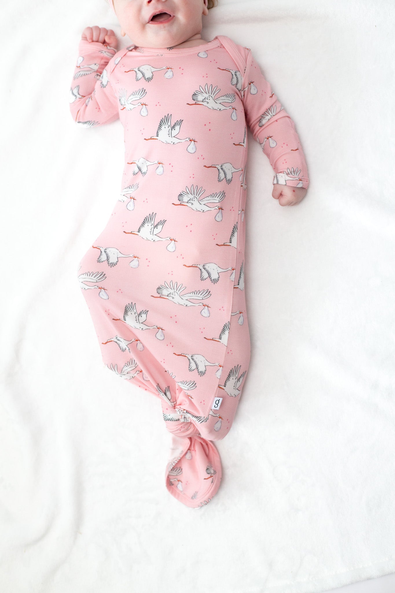 Knotted Gown - Stork Girl 0-3 Months by Goosies - A. Dodson's