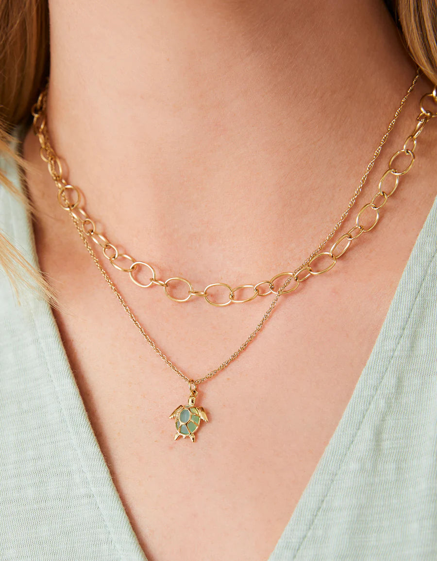 Spartina Hilton Head Sea Turtle Necklace 18"