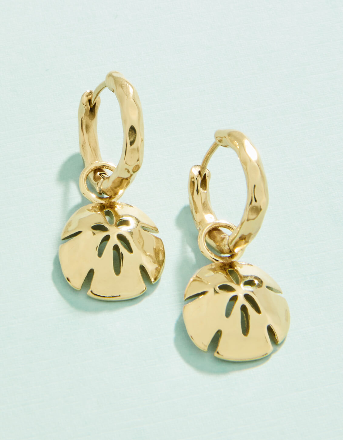 Spartina Sand Dollar Convertible Hoop Earrings