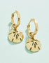 Spartina Sand Dollar Convertible Hoop Earrings