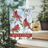 Winter Visit Suede Garden Flag