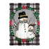 Country Snowmen Moire Garden Flag
