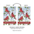 Winter Visit Suede Garden Flag