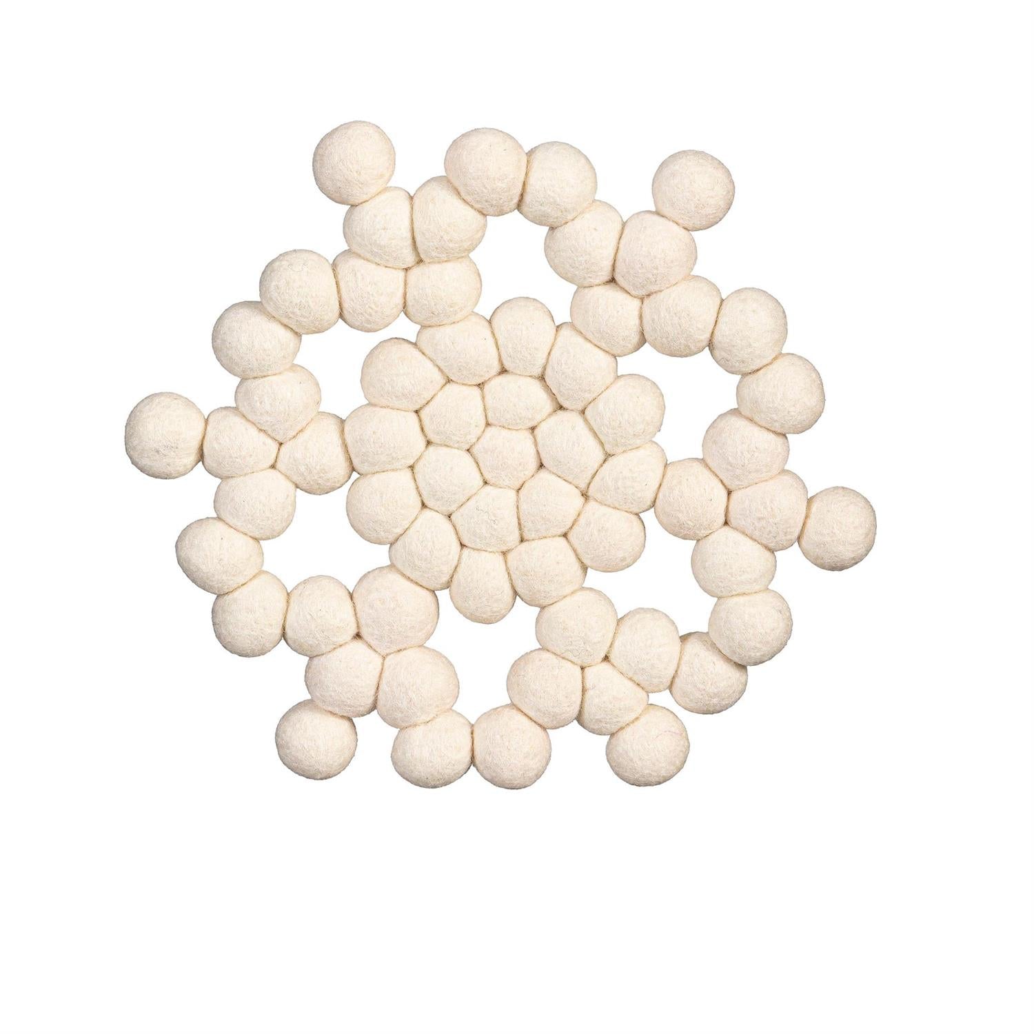 Trivet Snowflake Fabric, 8.5"W