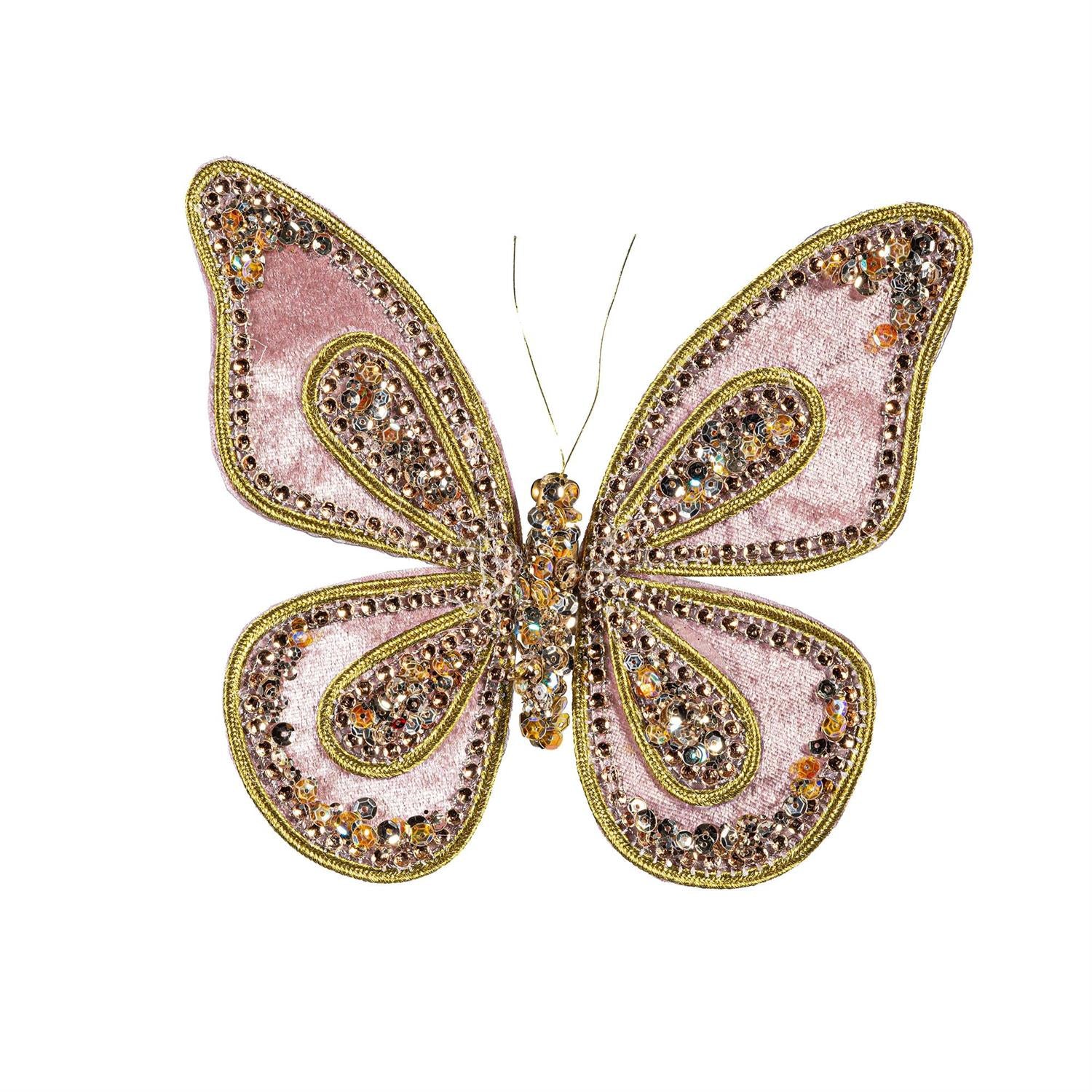 Sparkle Butterfly Ornament Clip