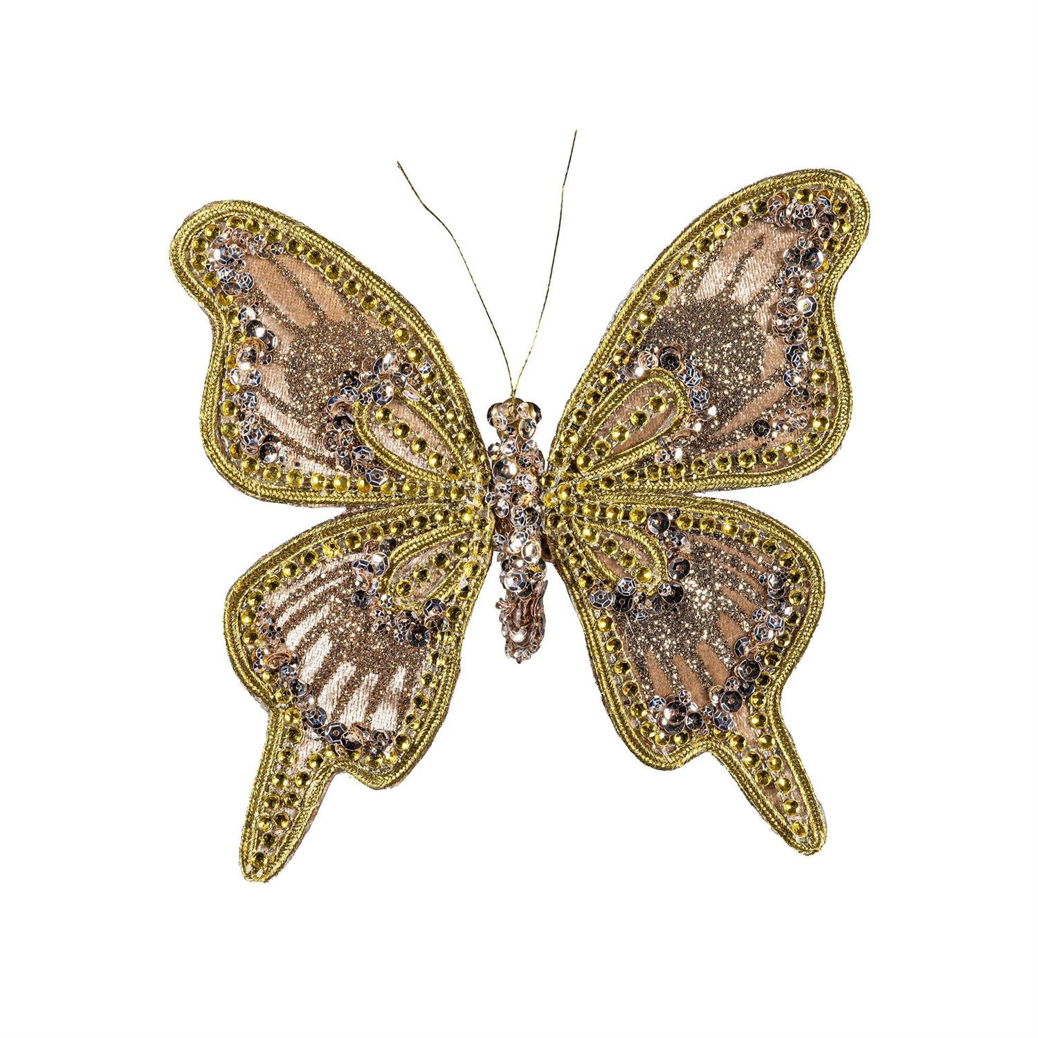 Sparkle Butterfly Ornament Clip