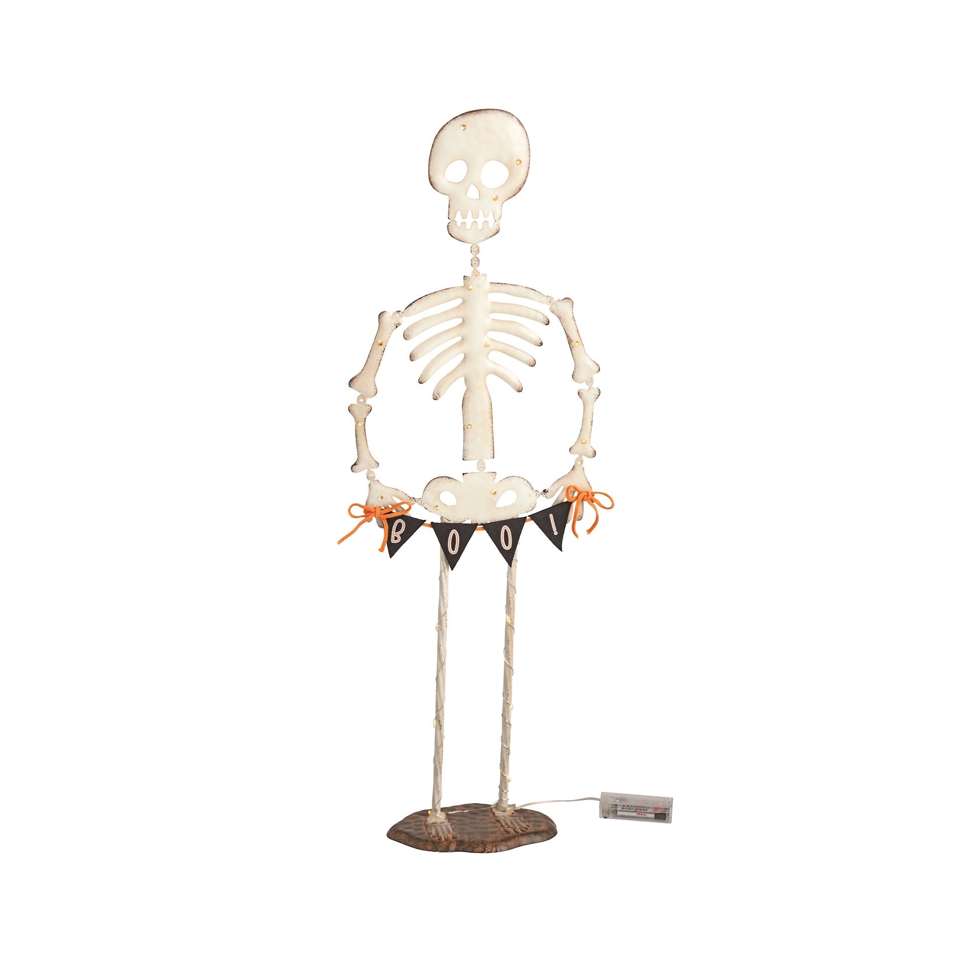 Light Up Skeleton Sitter by Mud Pie