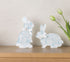 Sitting Up Toile Acrylic Bunny Sitter