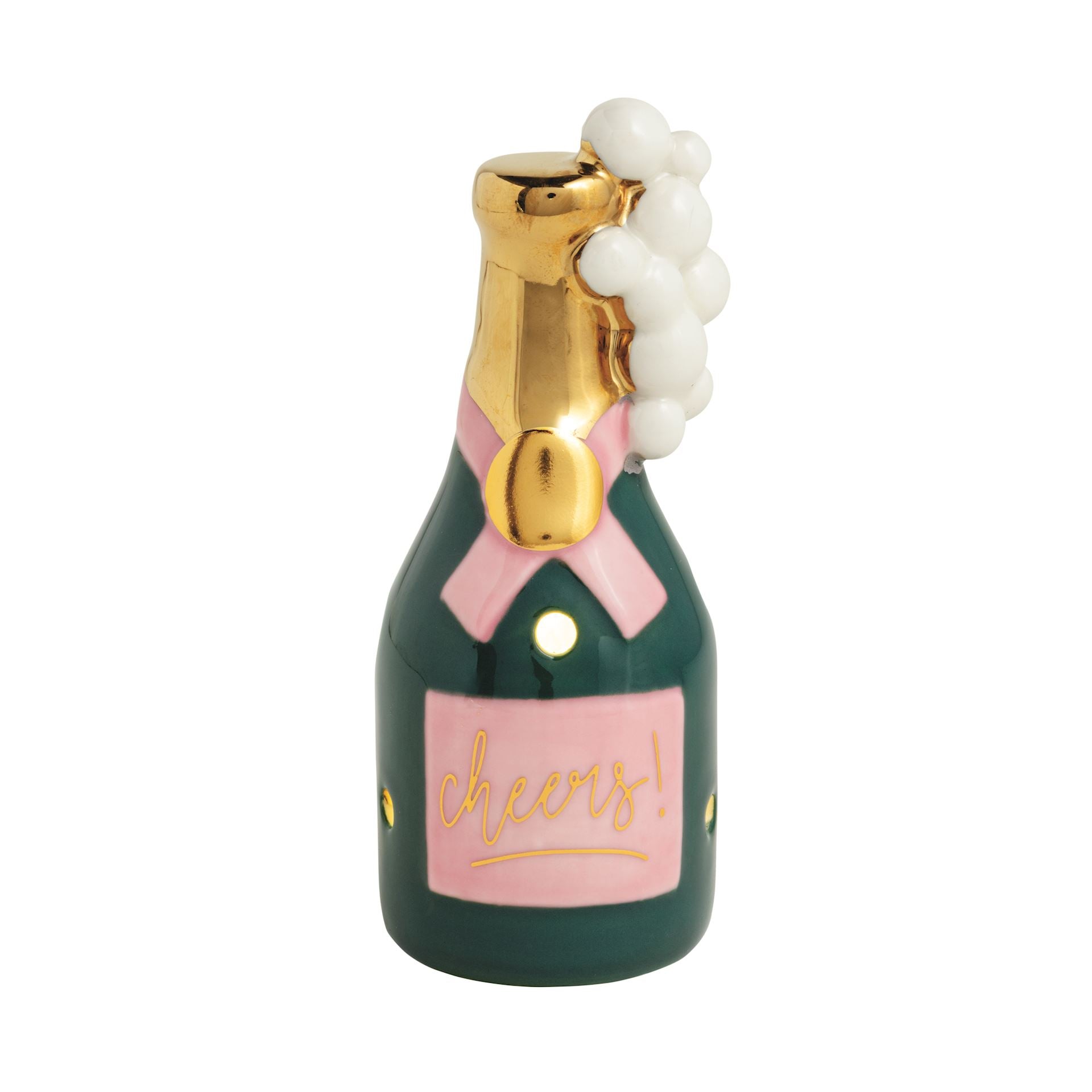 Champagne Light-Up Sitter by Mud Pie