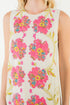 Meredith  Sleeveless Floral Pattern Dress