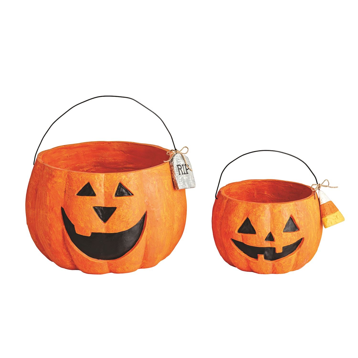 Jack-O-Lantern Treat Bucket by Mud Pie
