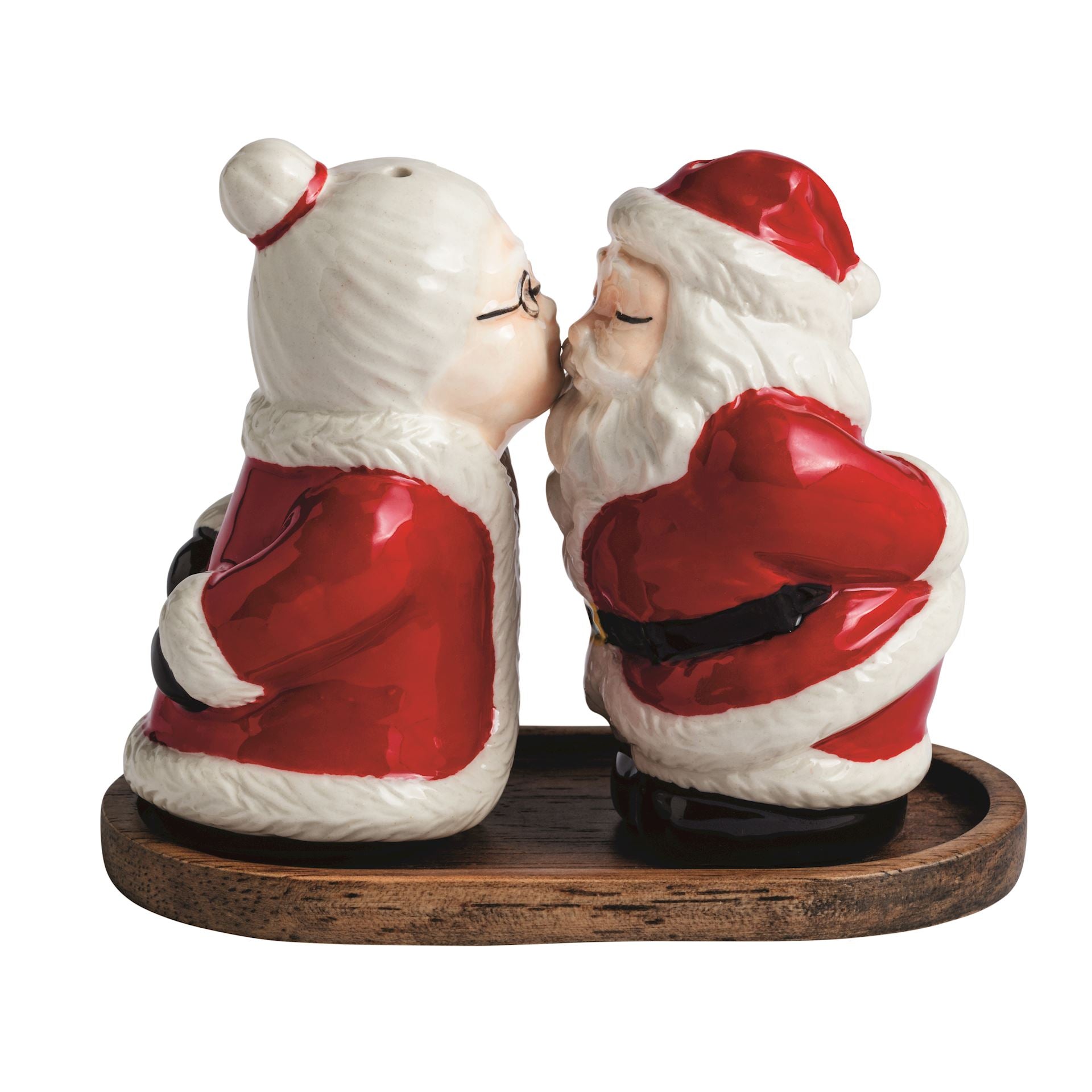 Mr. & Mrs. Claus Salt & Pepper Set by Mud Pie