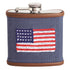 Flag Embroidered Icon Flask By Mud Pie