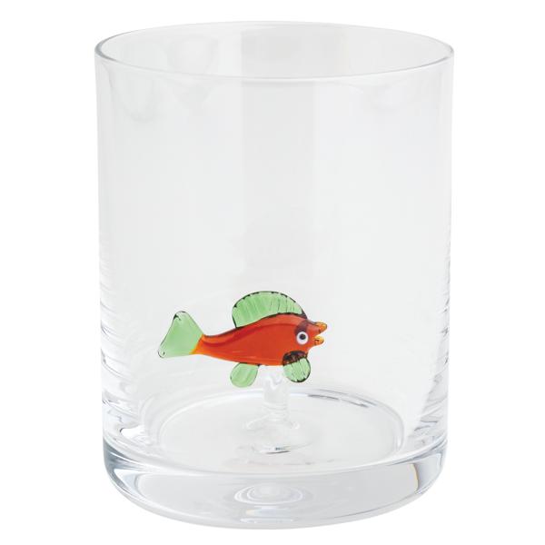 Fish Double Old Fashioned Glass By Mud Pie