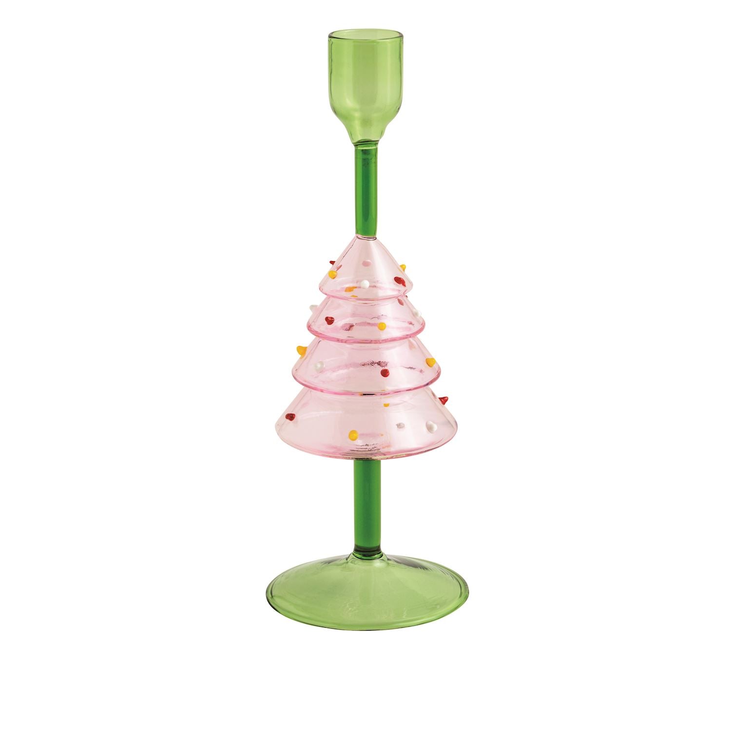 Tree Glass Taper Holder By Mud Pie