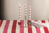 Wreath Glass Taper Holder By Mud Pie