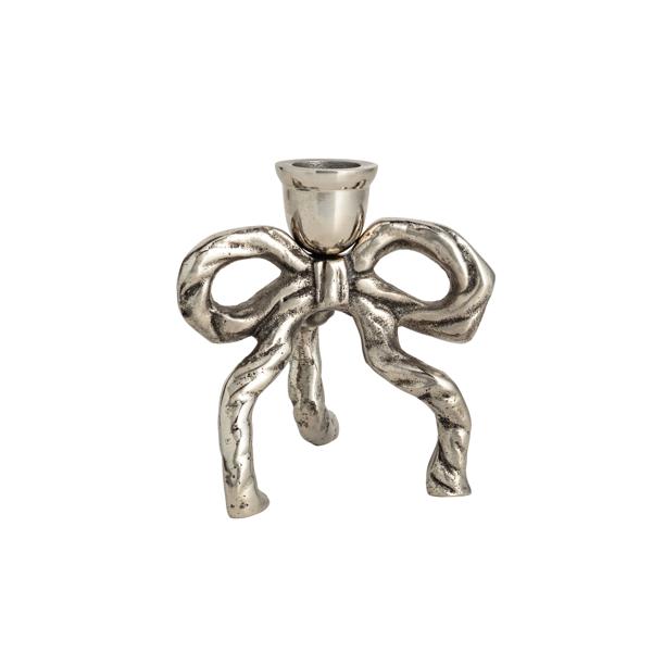 Small Metal Bow Taper Holder By Mud Pie