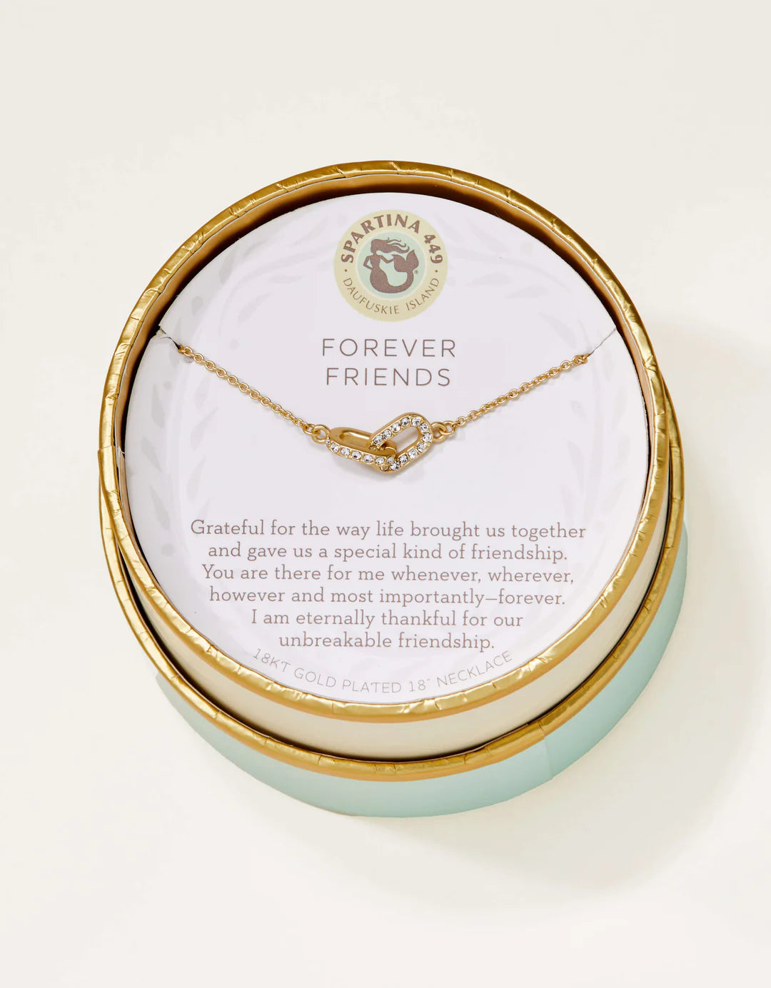 Spartina SLV Necklace 18" Forever Friends/Links