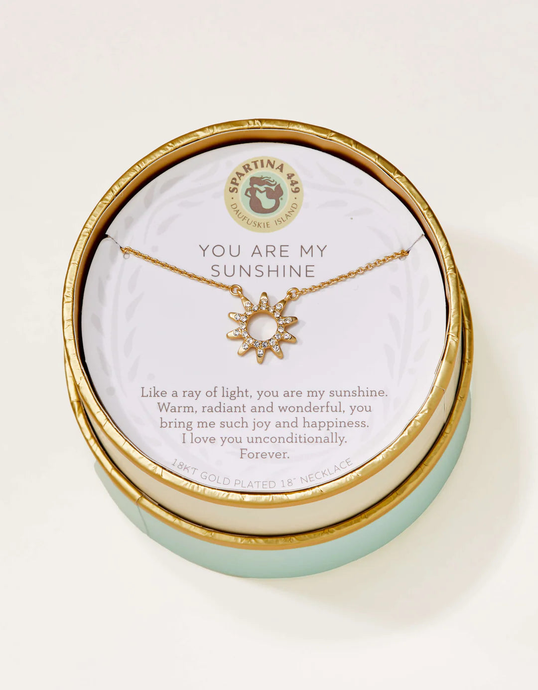 Spartina SLV Necklace 18" Sunshine/Sun
