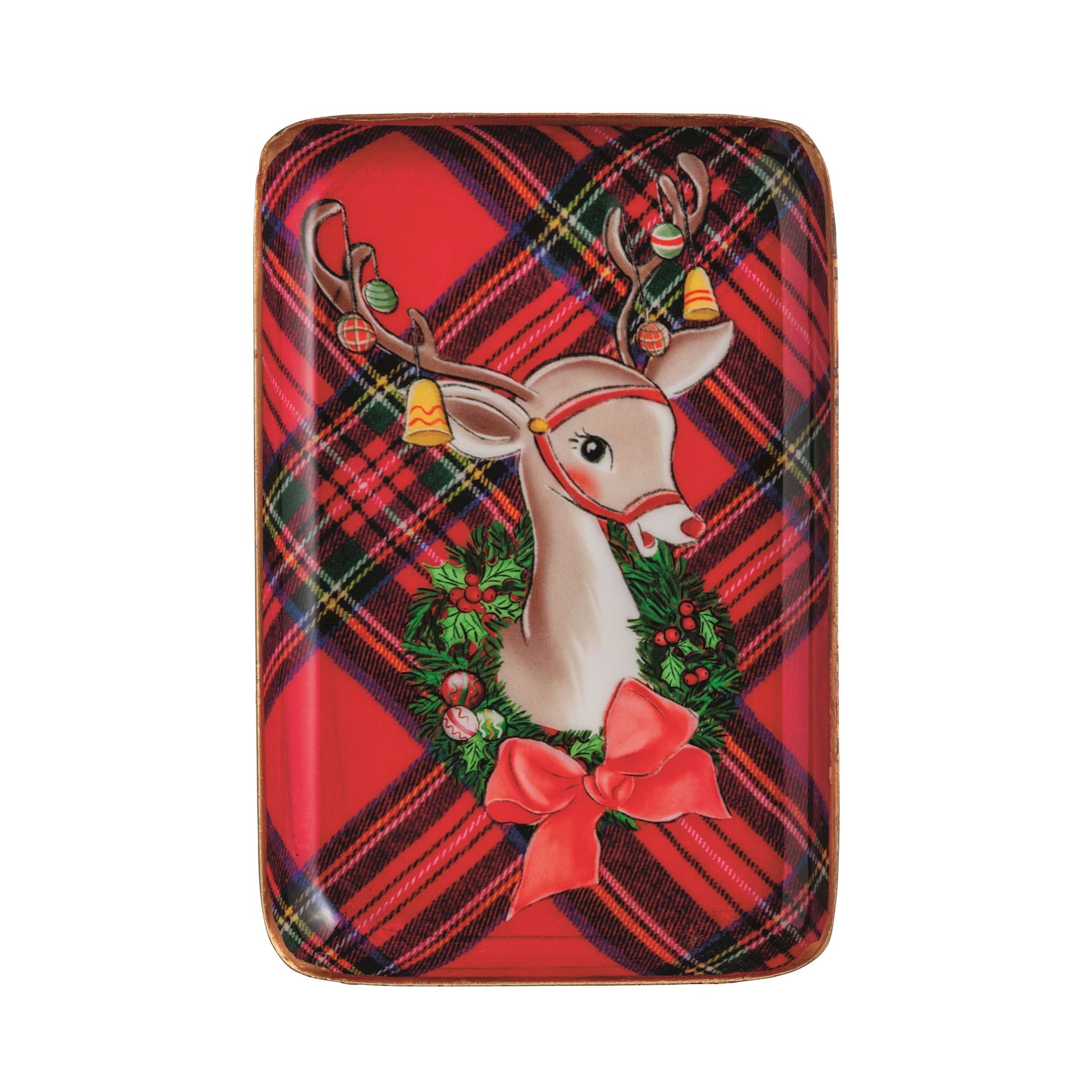 Tartan Tidbit Tray by Mud Pie