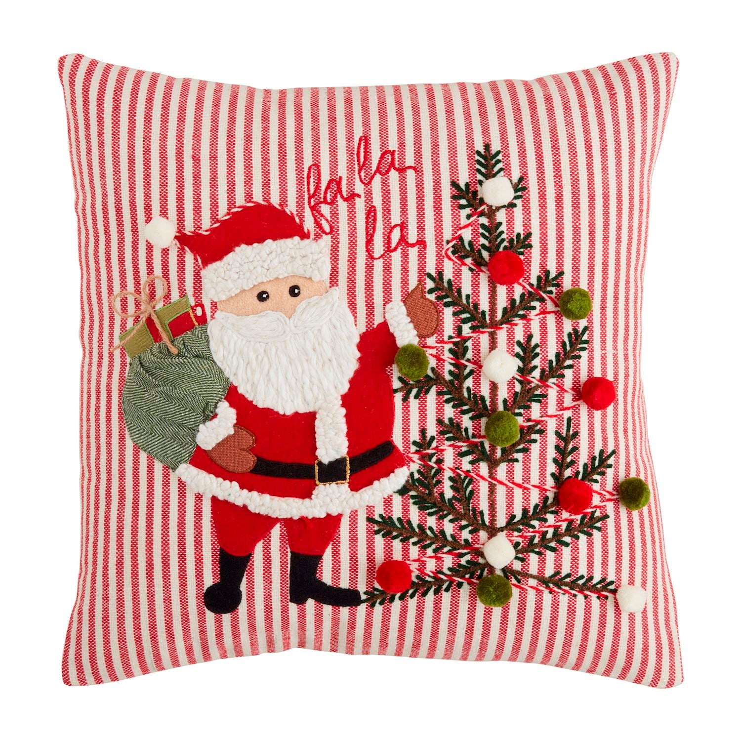 Fa La La Santa Pillow By Mud Pie