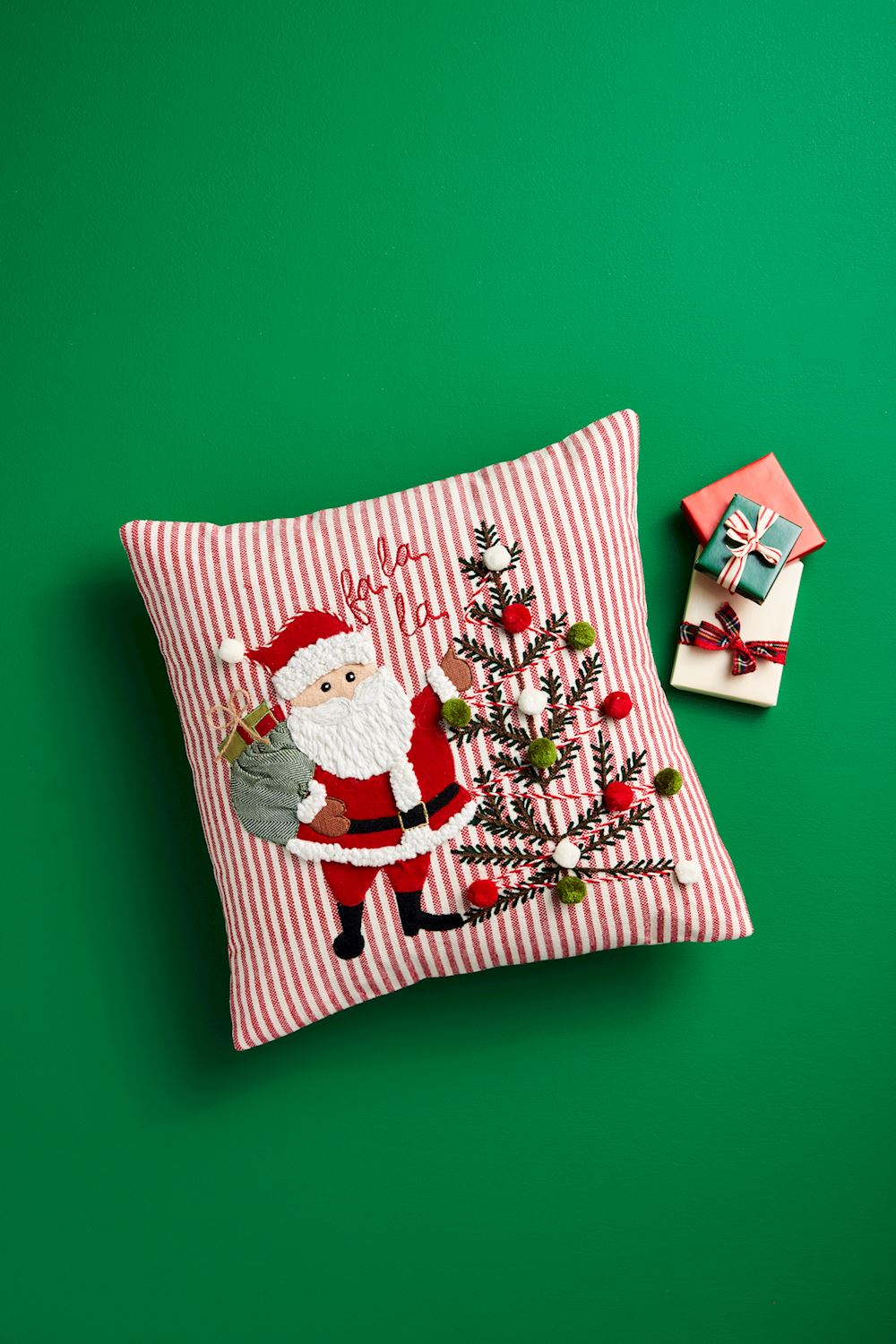Fa La La Santa Pillow By Mud Pie