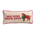 Santa Paws Needlepoint Pillow By Mud Pie