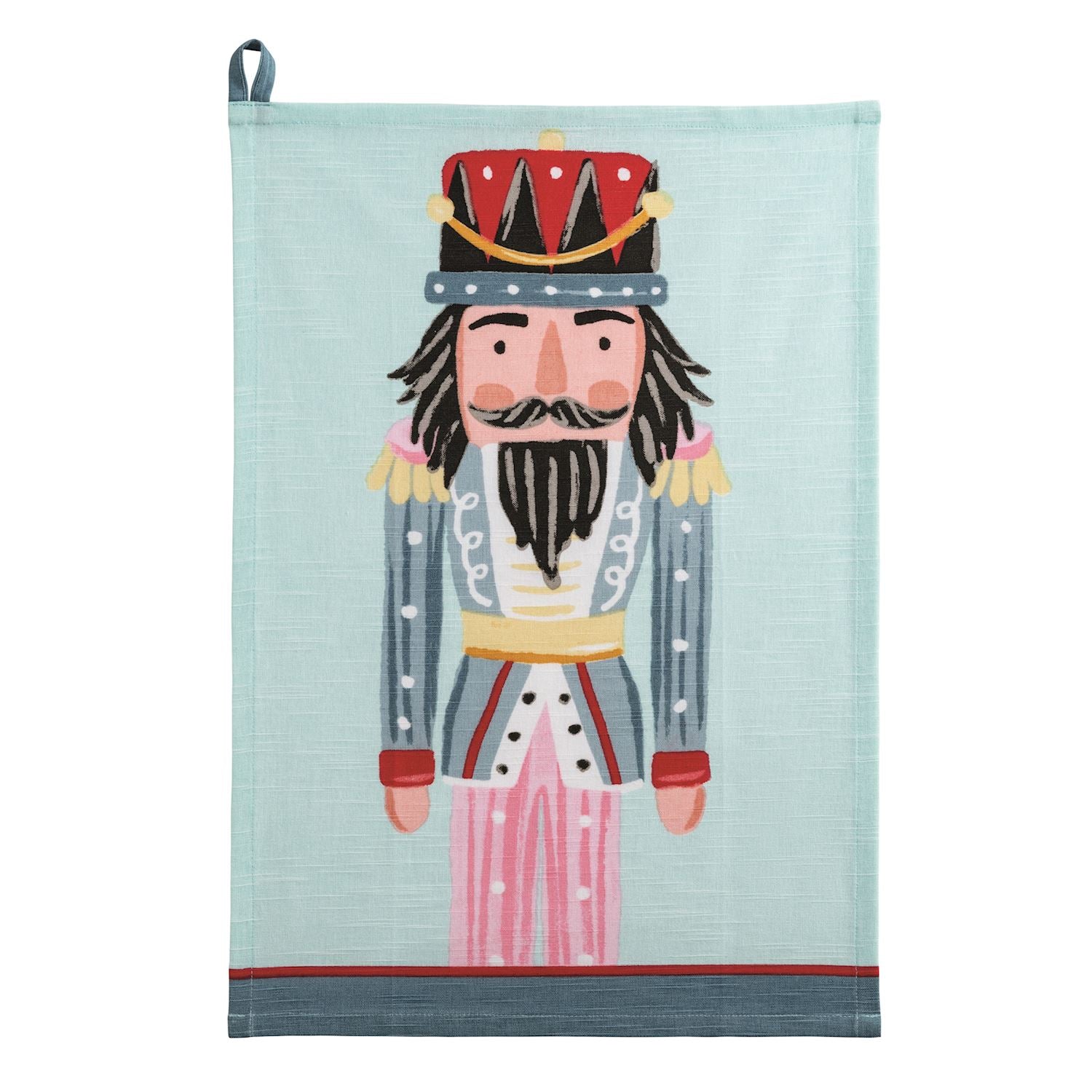 Blue Nutcracker Towel By Mud Pie