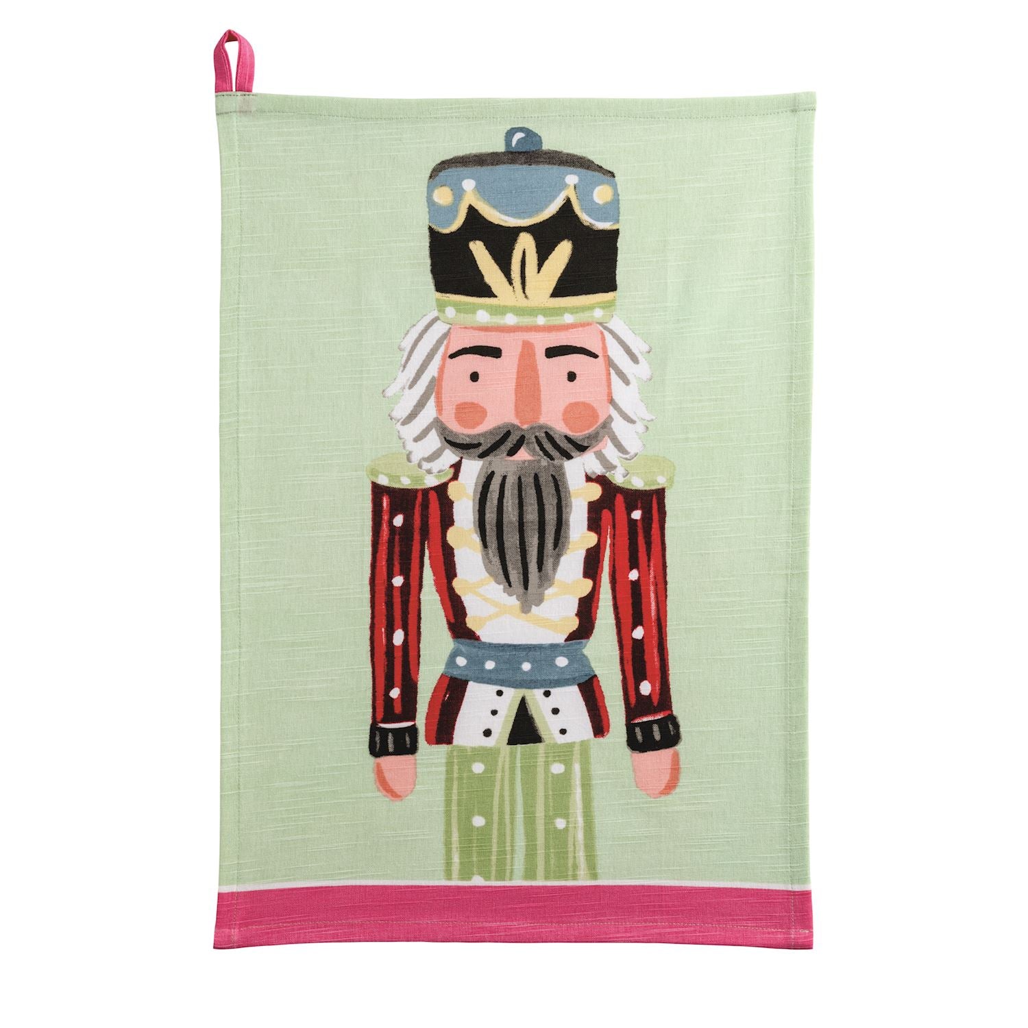 Green Nutcracker Towel By Mud Pie